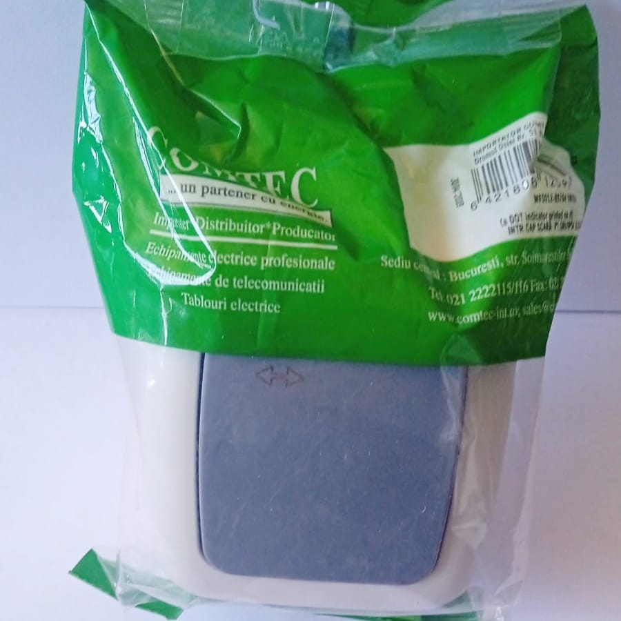 INTRERUPATOR CAP SCARA ETANS IP54 GRI ELEGANT COMTEC - Image 2