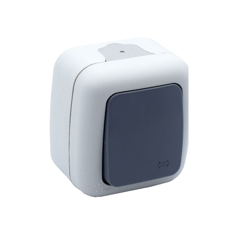 INTRERUPATOR CAP SCARA ETANS IP54 GRI ELEGANT COMTEC